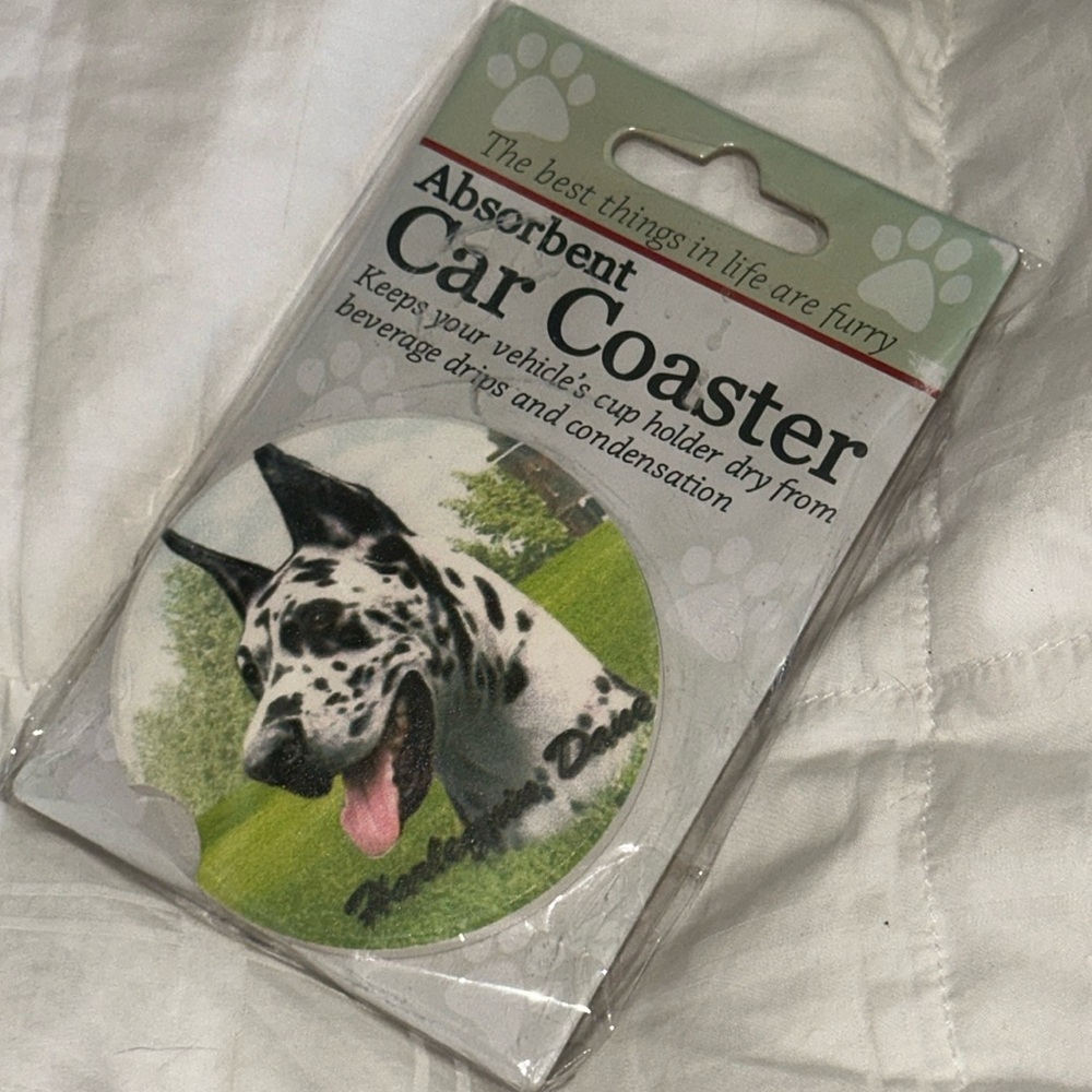 harlequin dane car coaster NEW E & S Pets